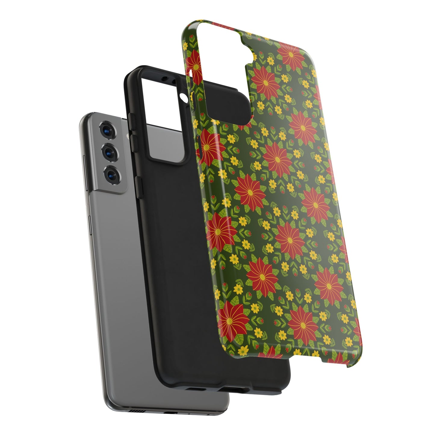 Poinsettias Tough Phone Cases