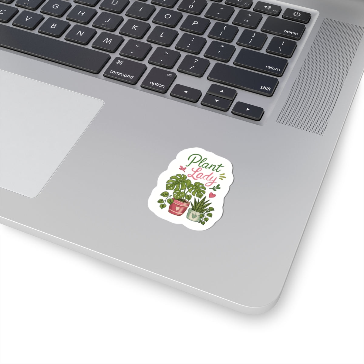 Plant Lady Kiss-Cut Sticker — Cute Potted Plants Vinyl Decal for Laptops & Water Bottles
