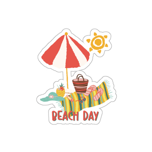 Beach Day Die-Cut Stickers