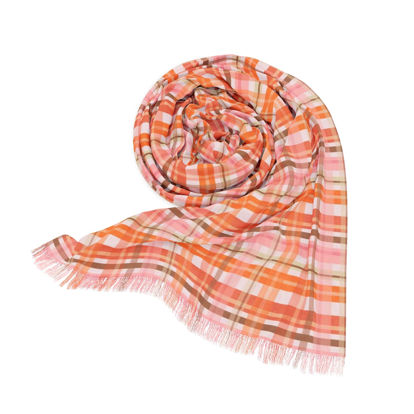 Soft Autumn Plaid Light Scarf