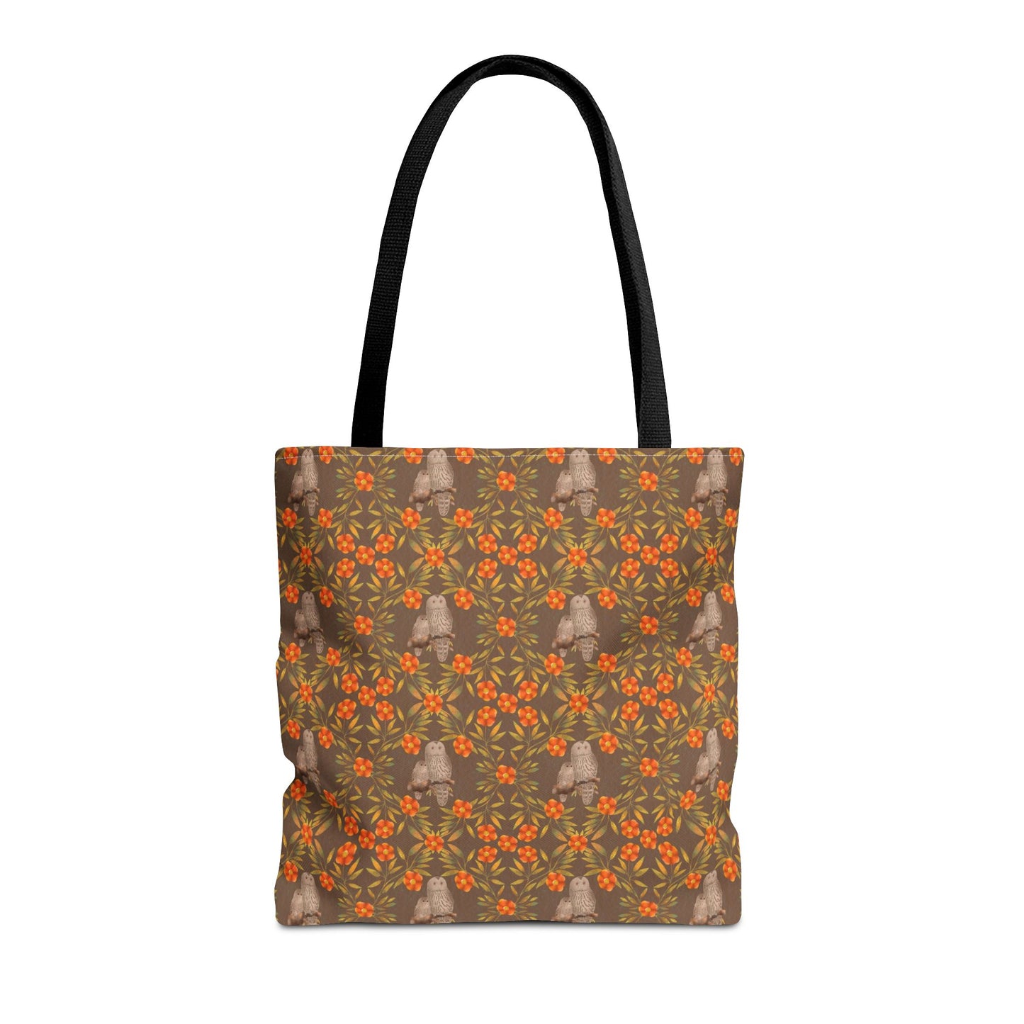 Owls and Flowering Vines Tote Bag