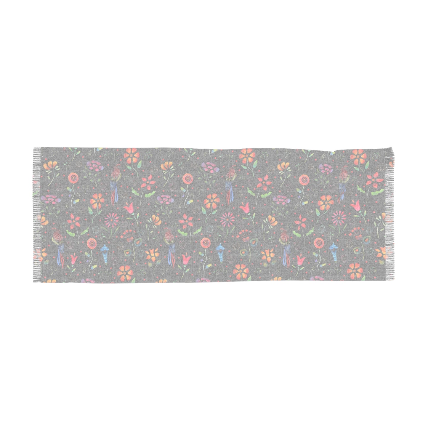 Frida Flowers Light Scarf