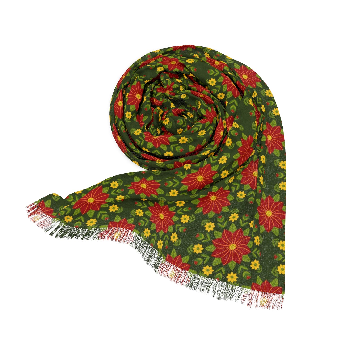 Poinsettias Light Weight Scarf