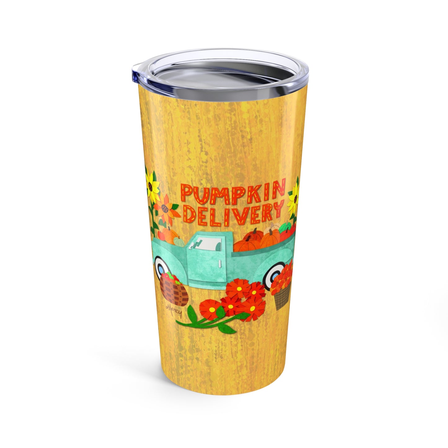 Pumpkin Delivery Collage Tumbler 20oz