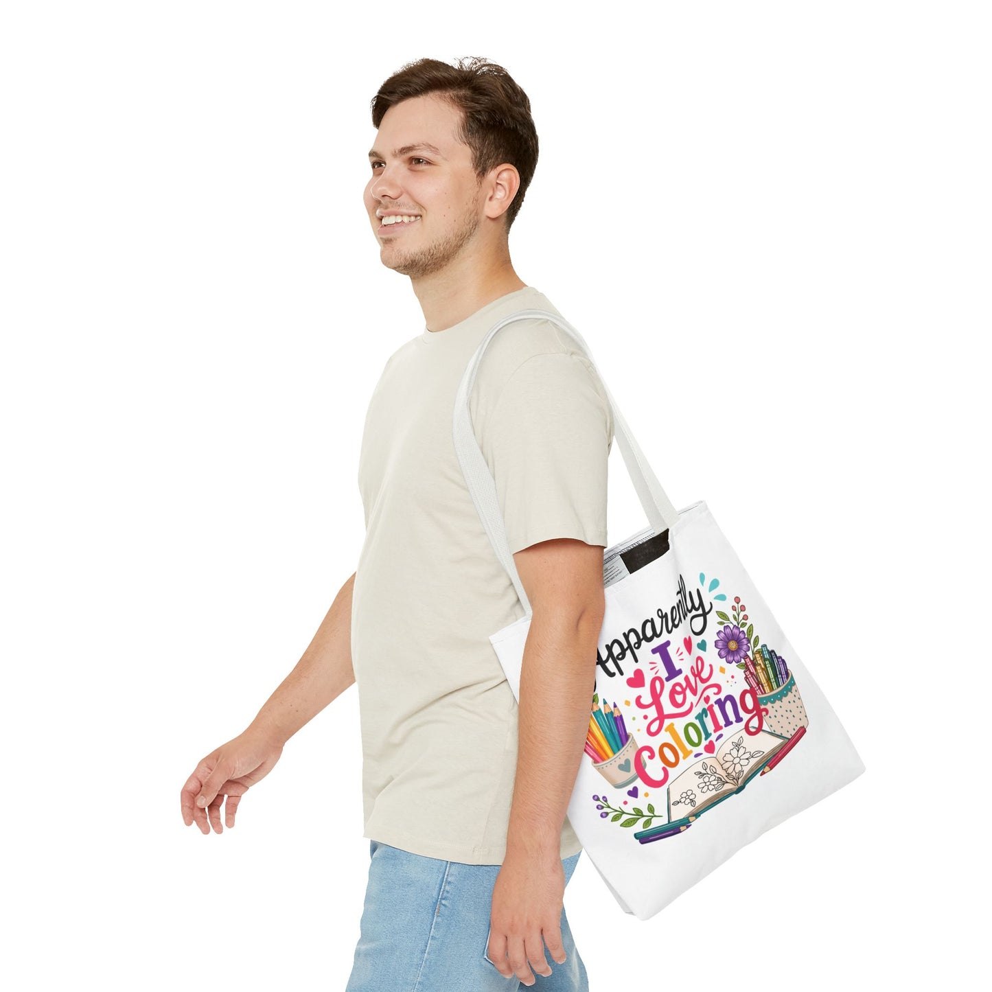 Apparently I Love Coloring Tote Bag