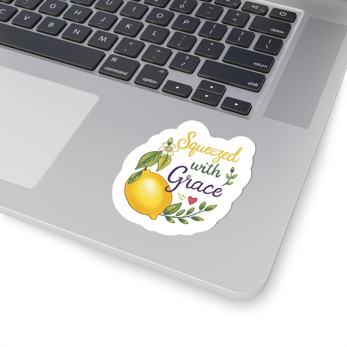 Sticker — "Squeezed with Grace" Lemon Vinyl Kiss-Cut Sticker