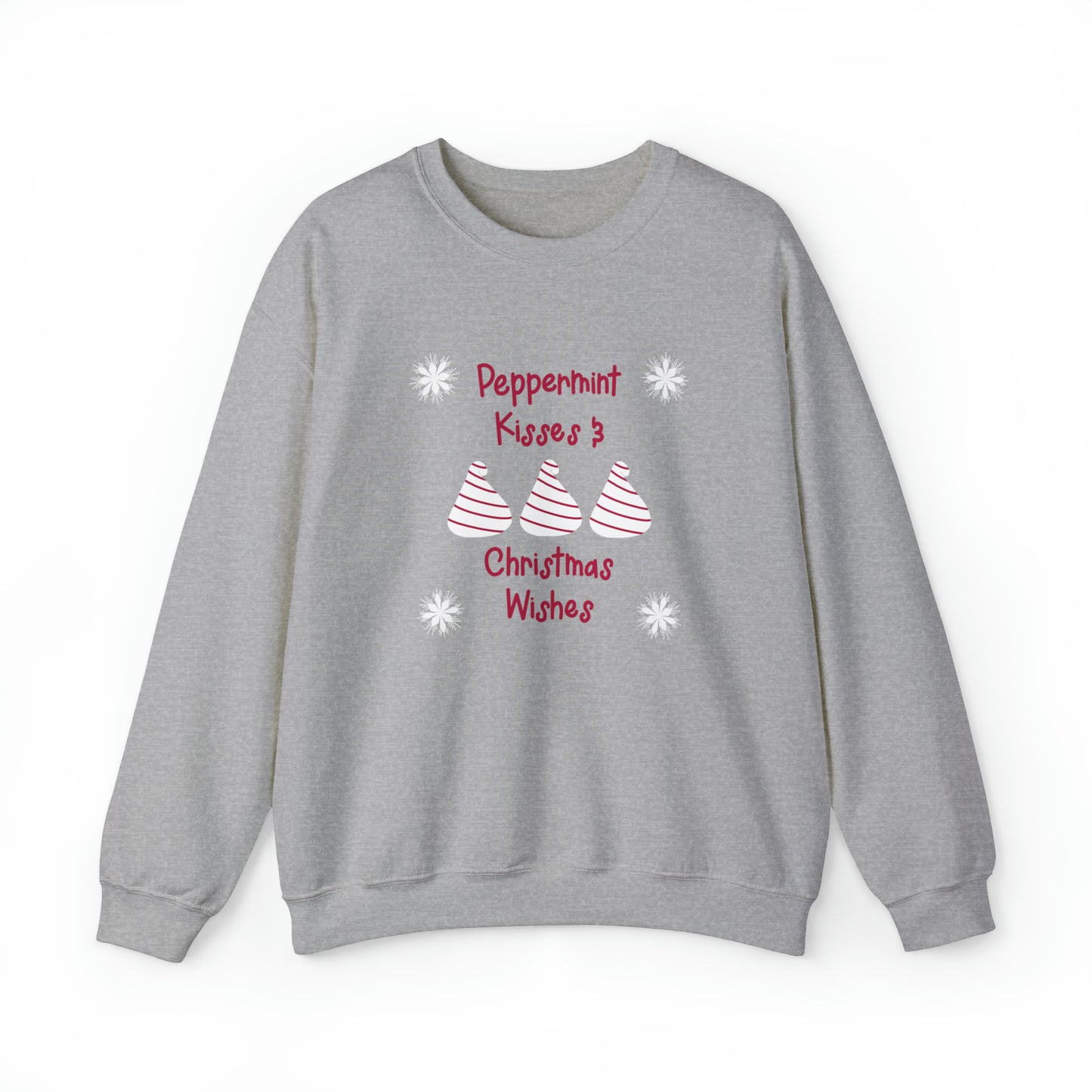 Peppermint Kisses Unisex Heavy Blend™ Crewneck Sweatshirt