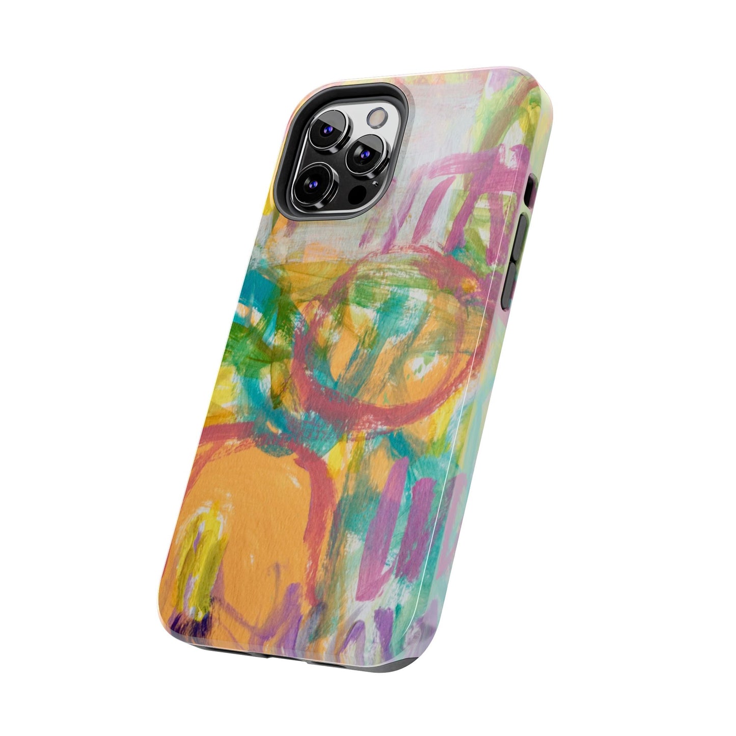 Abstract Pastel Circles Tough Phone Cases