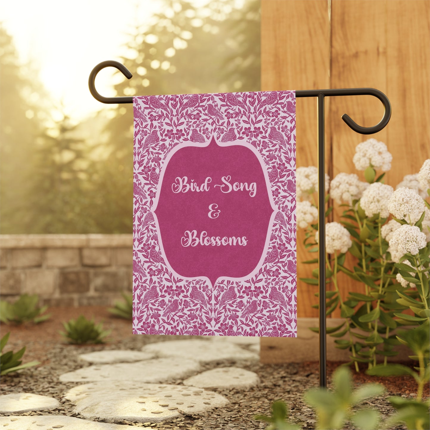Bird Song & Blossoms Garden Banner