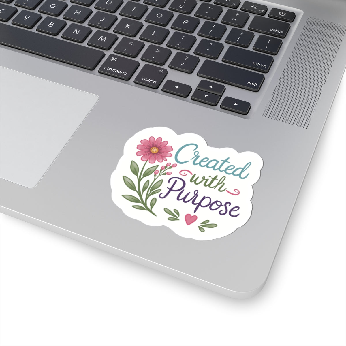 Created with Purpose Floral Kiss-Cut Sticker