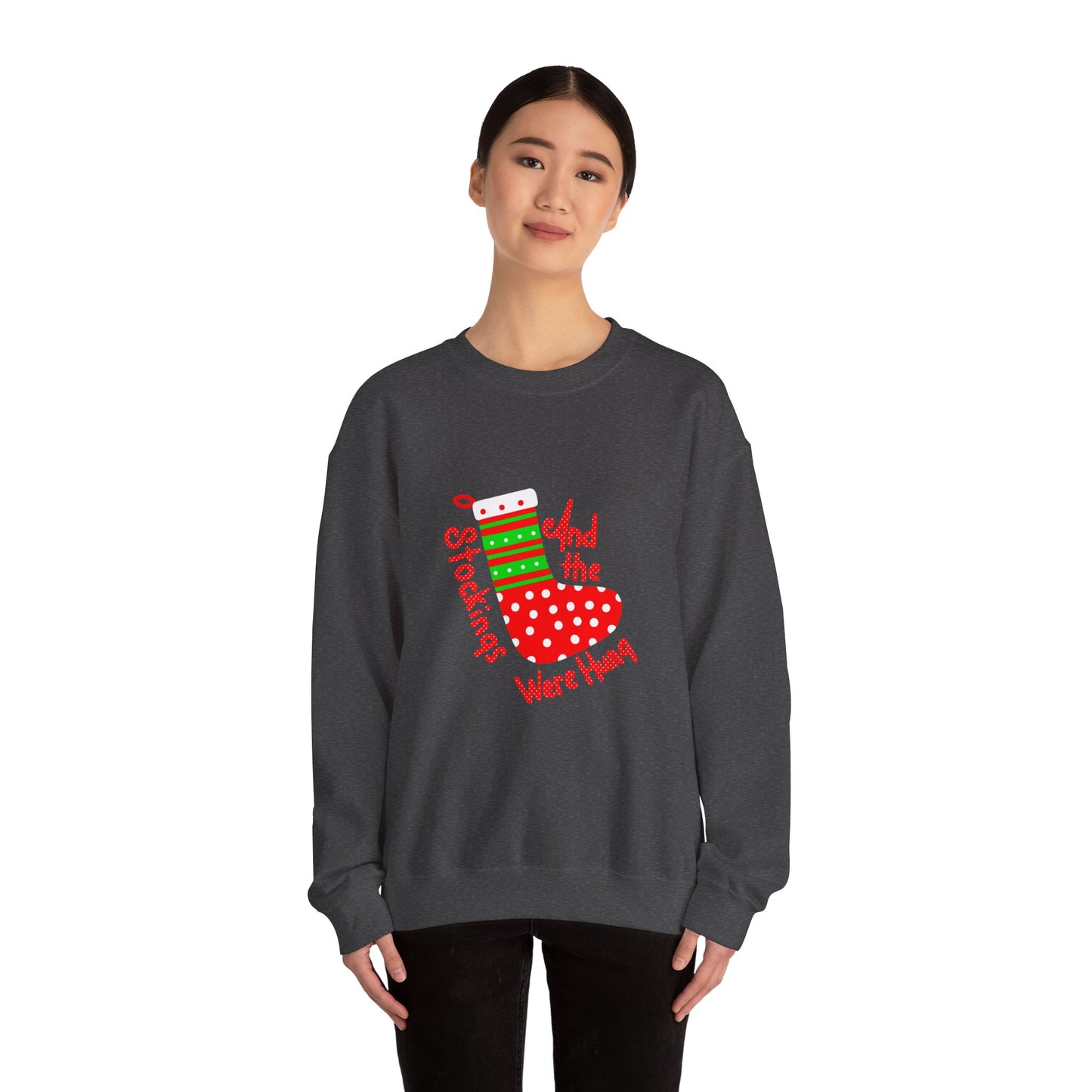 Christmas Stocking Unisex Heavy Blend™ Crewneck Sweatshirt