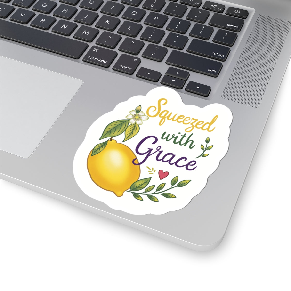 Sticker — "Squeezed with Grace" Lemon Vinyl Kiss-Cut Sticker