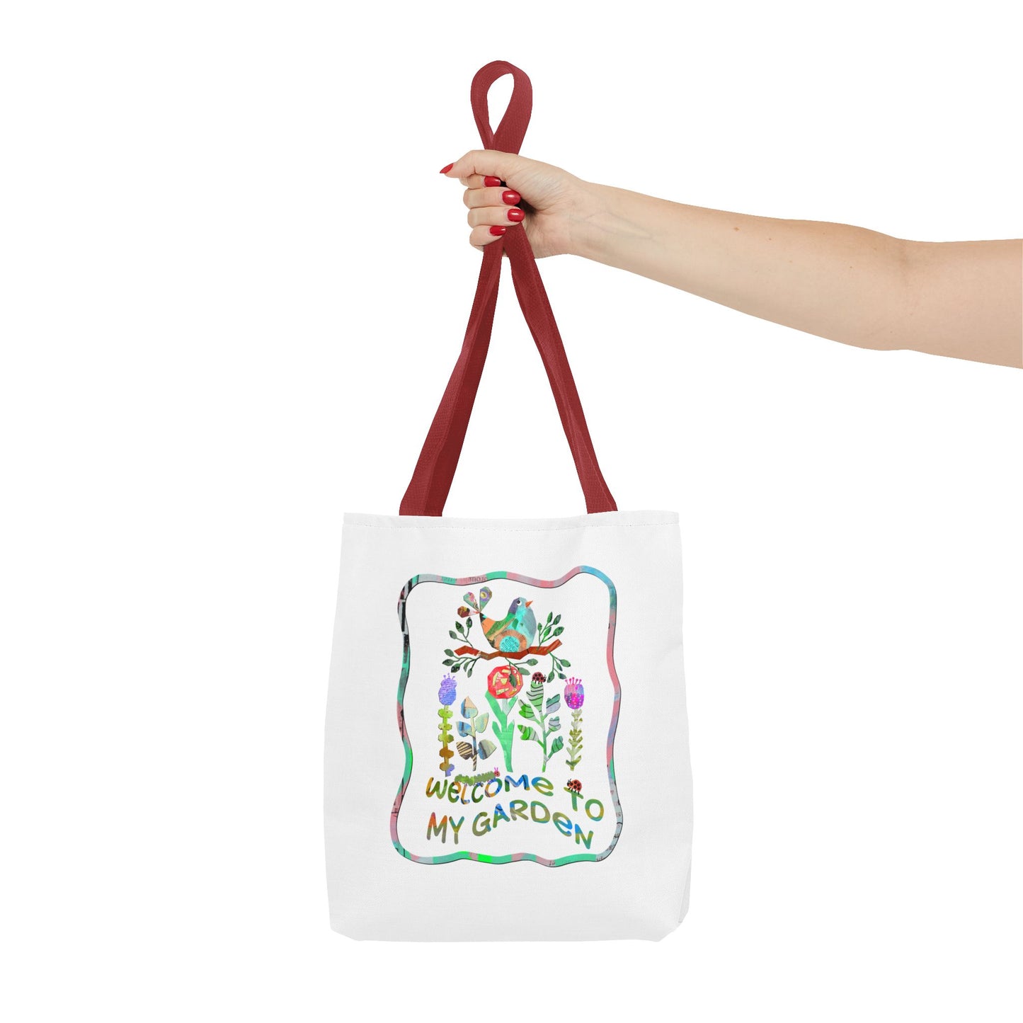 Welcome to My Garden Collage Tote Bag