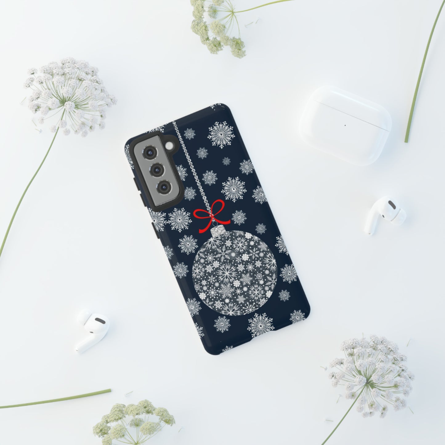 Sparkly Snowflake Bauble Tough Cases - Snowflake Bauble phone case