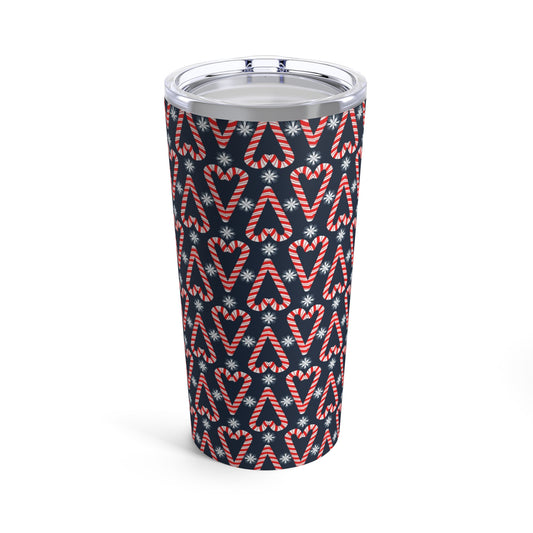 Candy Cane Hearts Tumbler 20oz