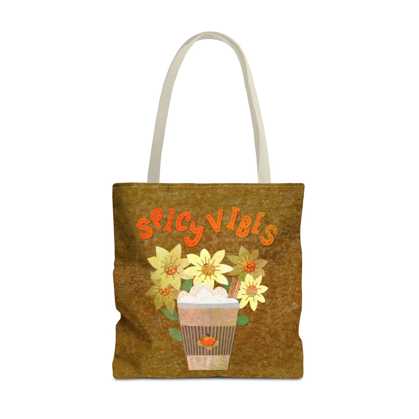 Spicy Vibes Latte Collage Tote Bag