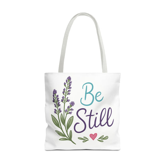 Be Still Lavender Tote Bag