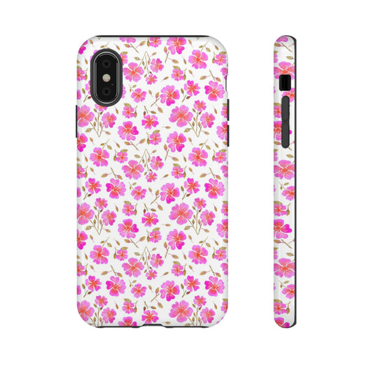 Hot Pink Wild Roses Tough Cases