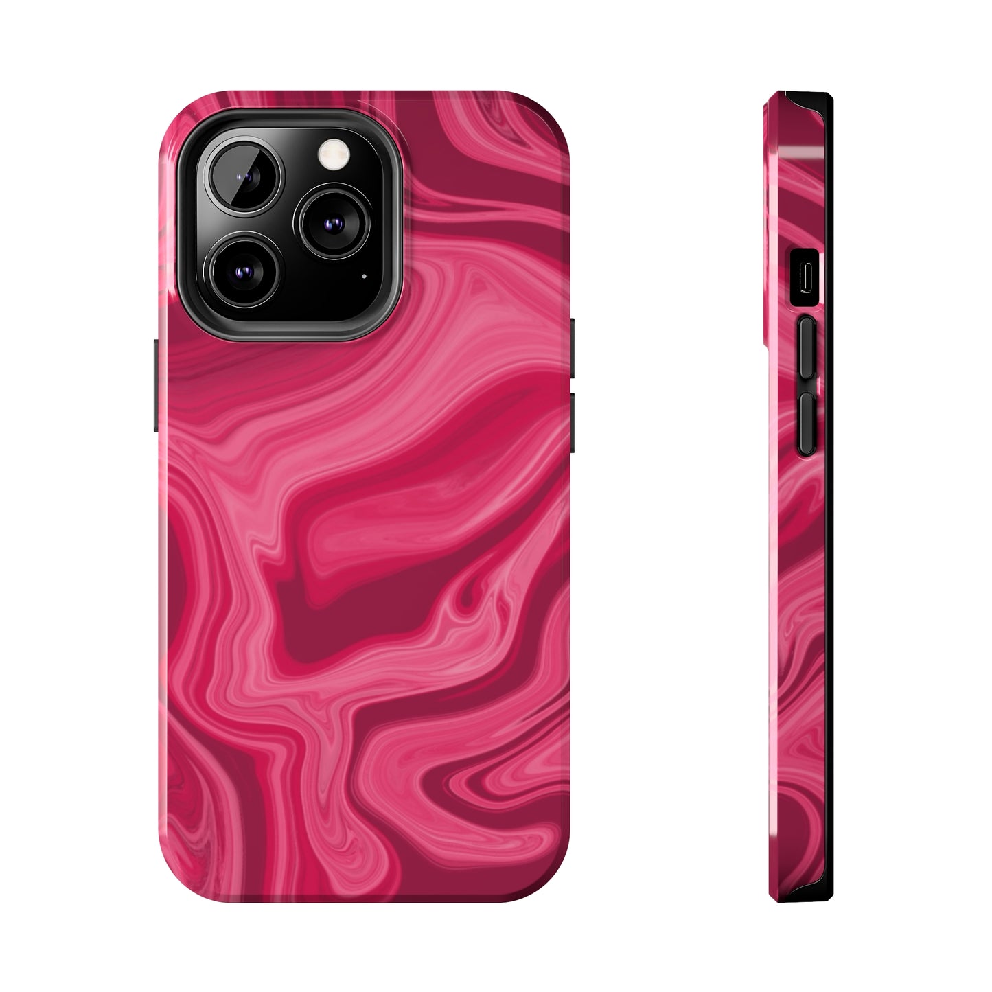 Rosy Swirls Tough Phone Cases