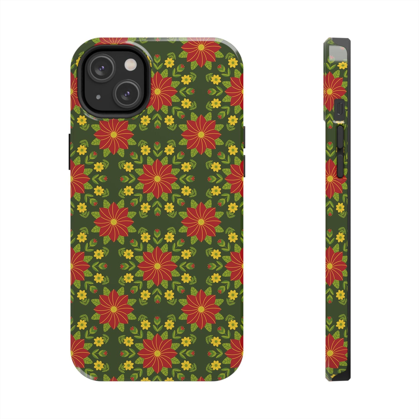 Poinsettias Tough Phone Cases