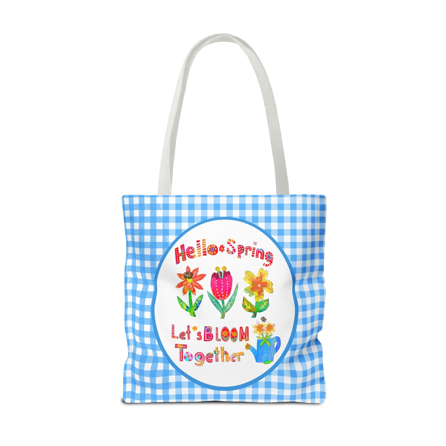 Hello Spring Collage Tote Bag