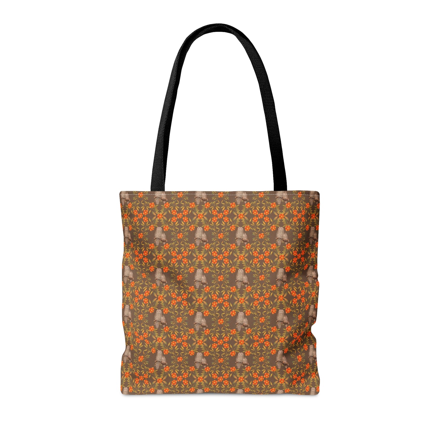 Owls & Flowering Vines Tote Bag