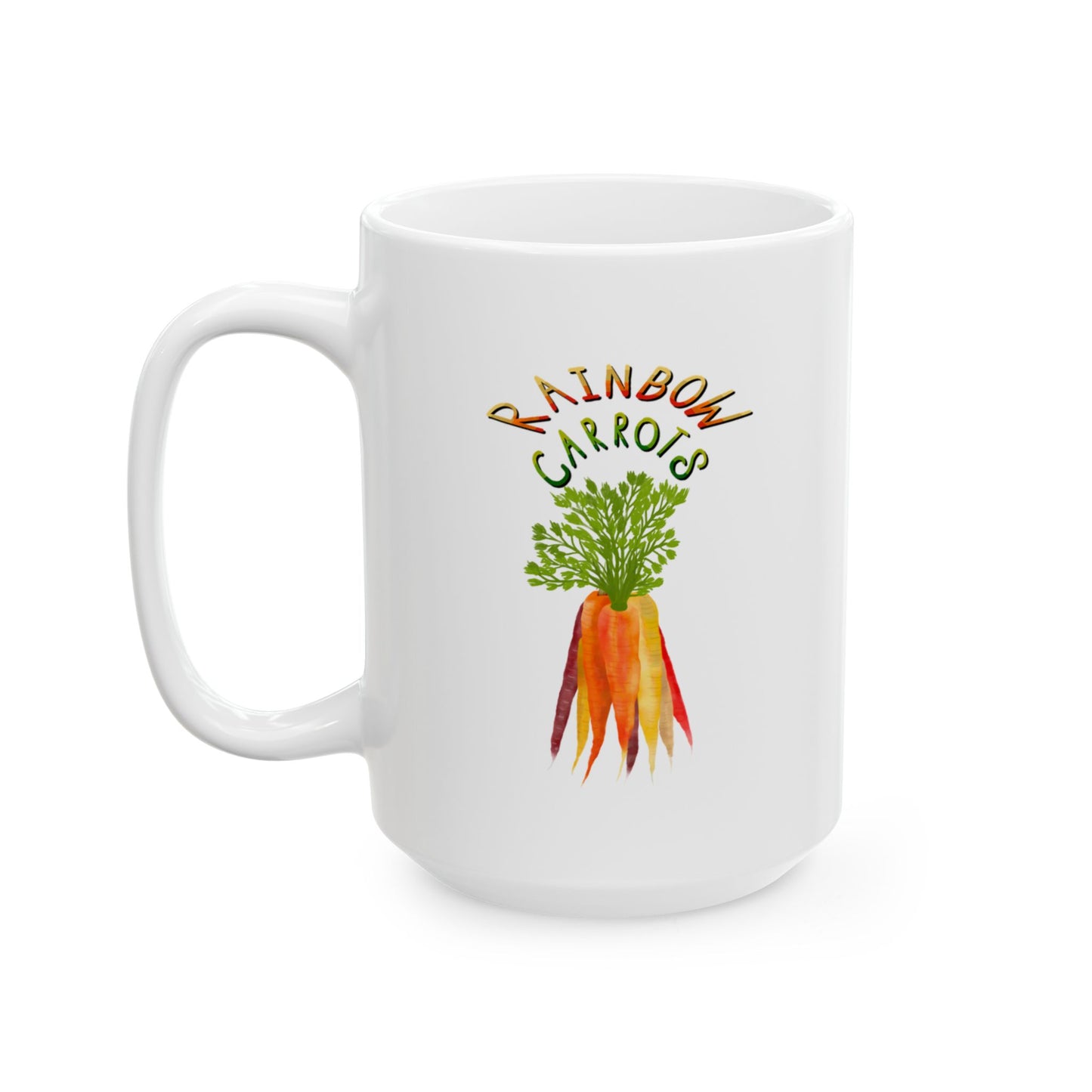 Rainbow Carrots Ceramic Mug 11oz & 15oz