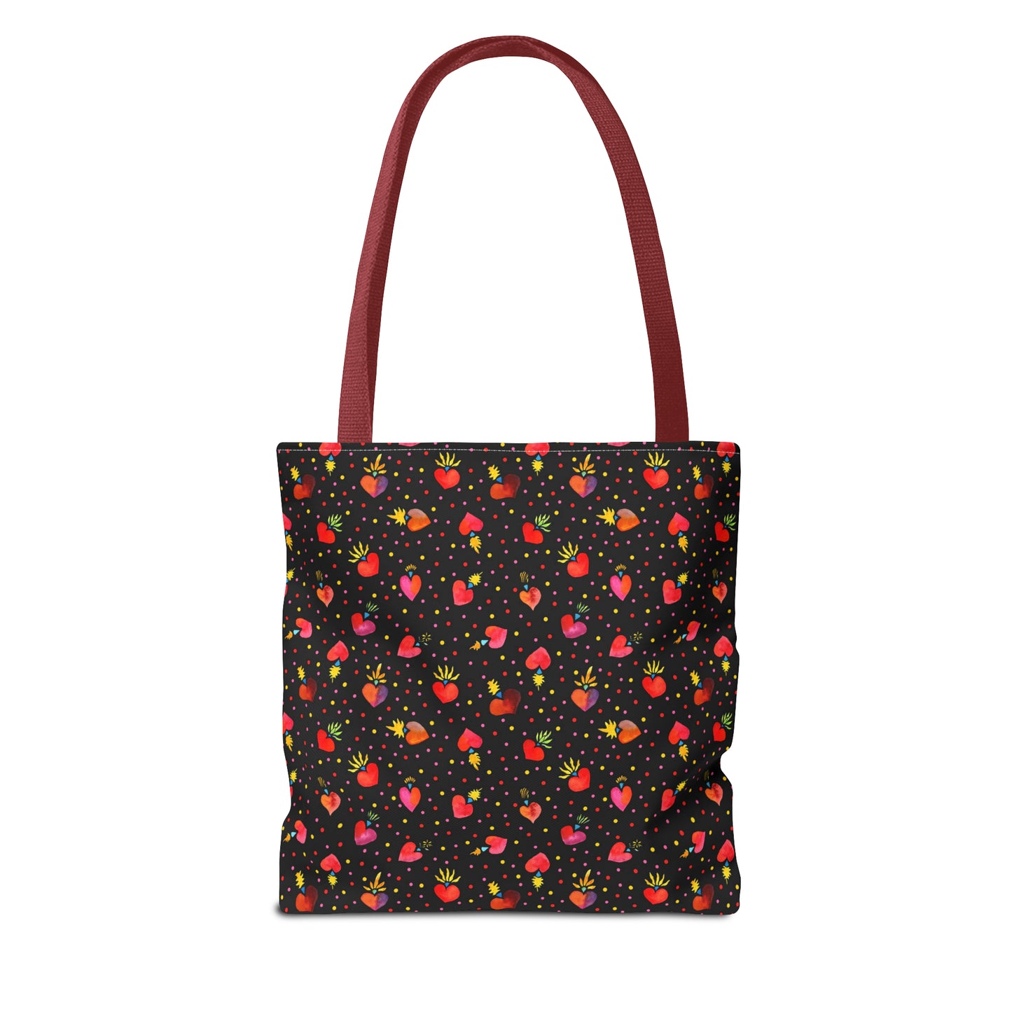 Frida Flaming Hearts Tote Bag