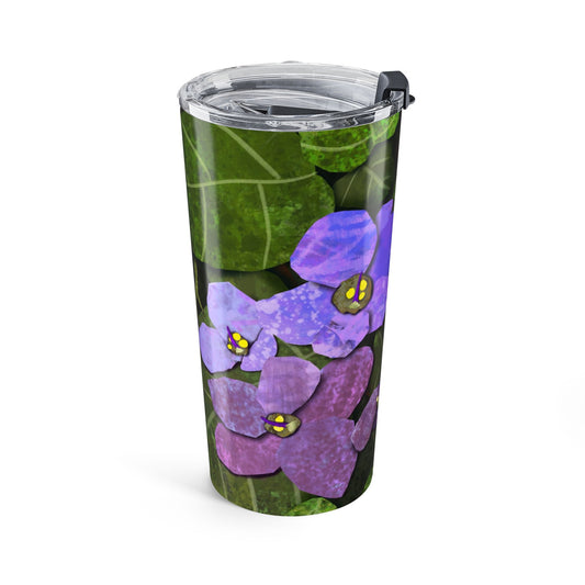 African Violets Collage Tumbler