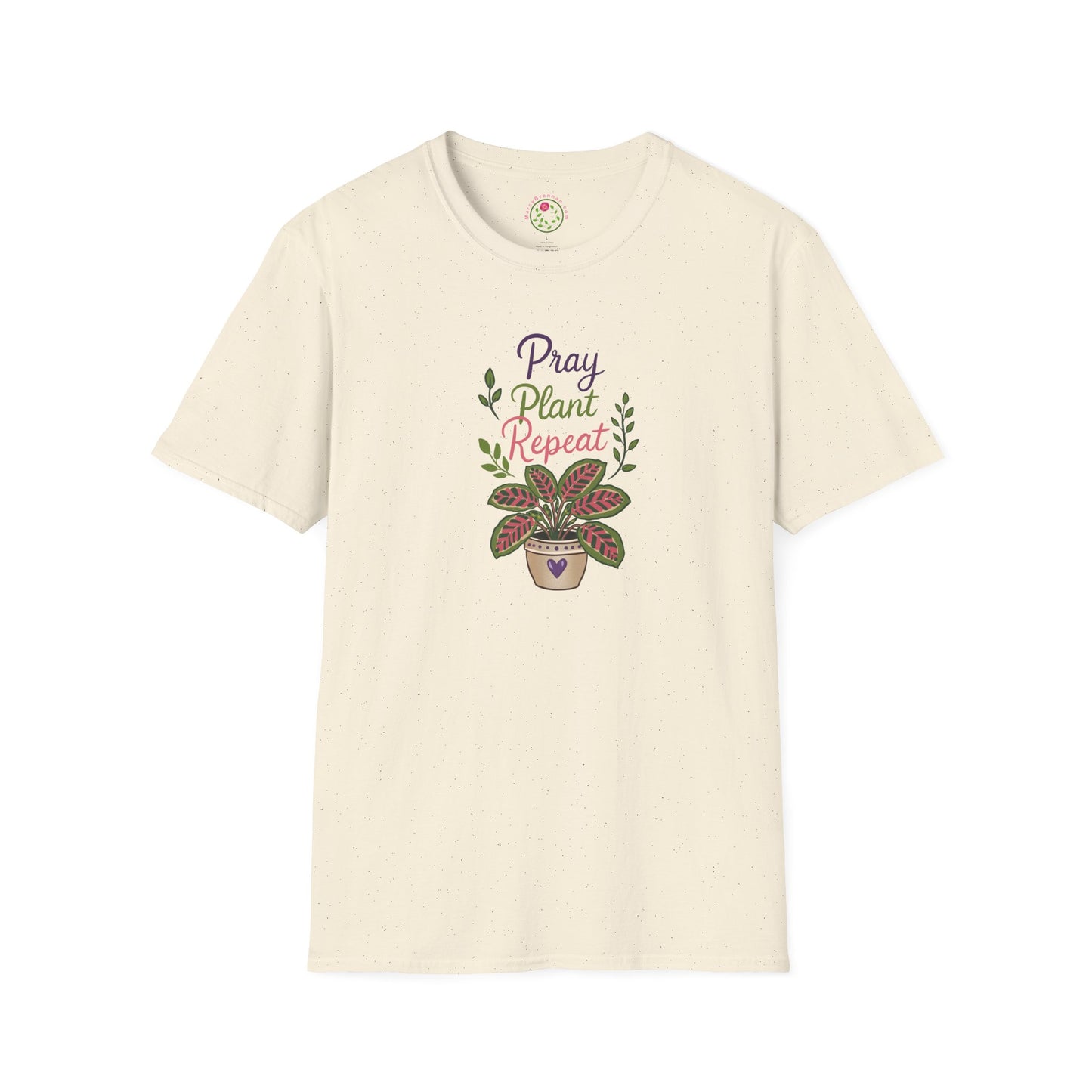 Prayer Plant Tee — “Pray Plant Repeat” Graphic T‑Shirt for Plant Lovers