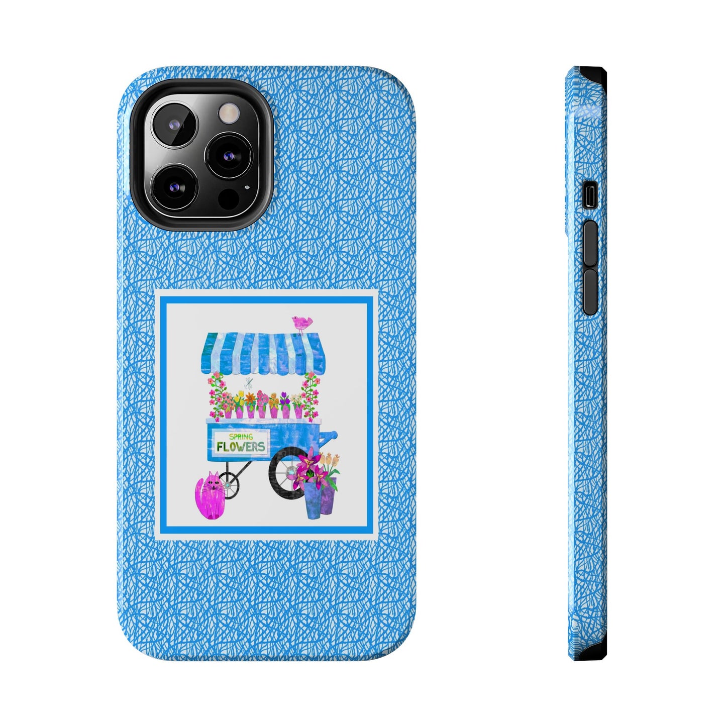 Spring Flower Cart Collage Tough Phone Cases