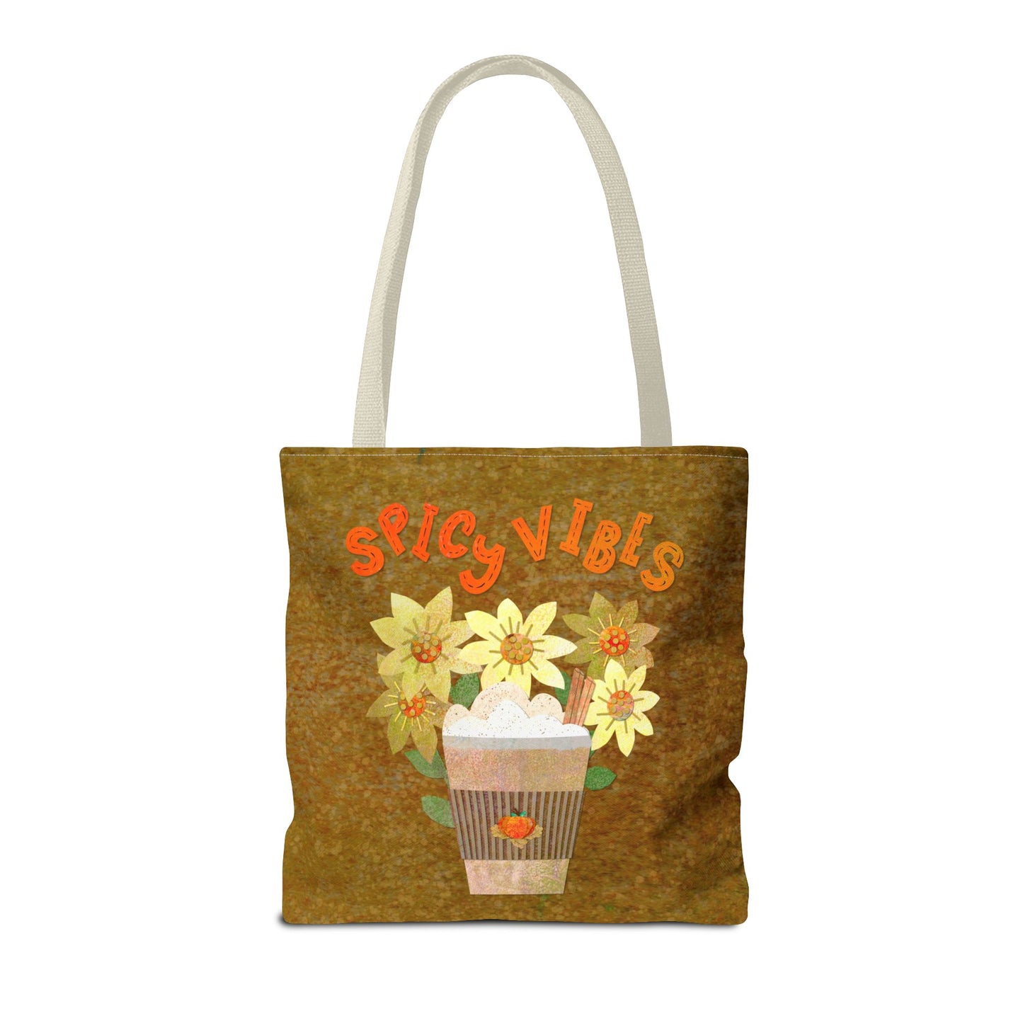 Spicy Vibes Latte Collage Tote Bag