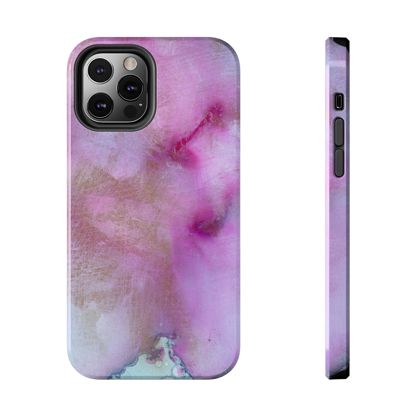 Abstract Soft Pinks Tough Phone Cases