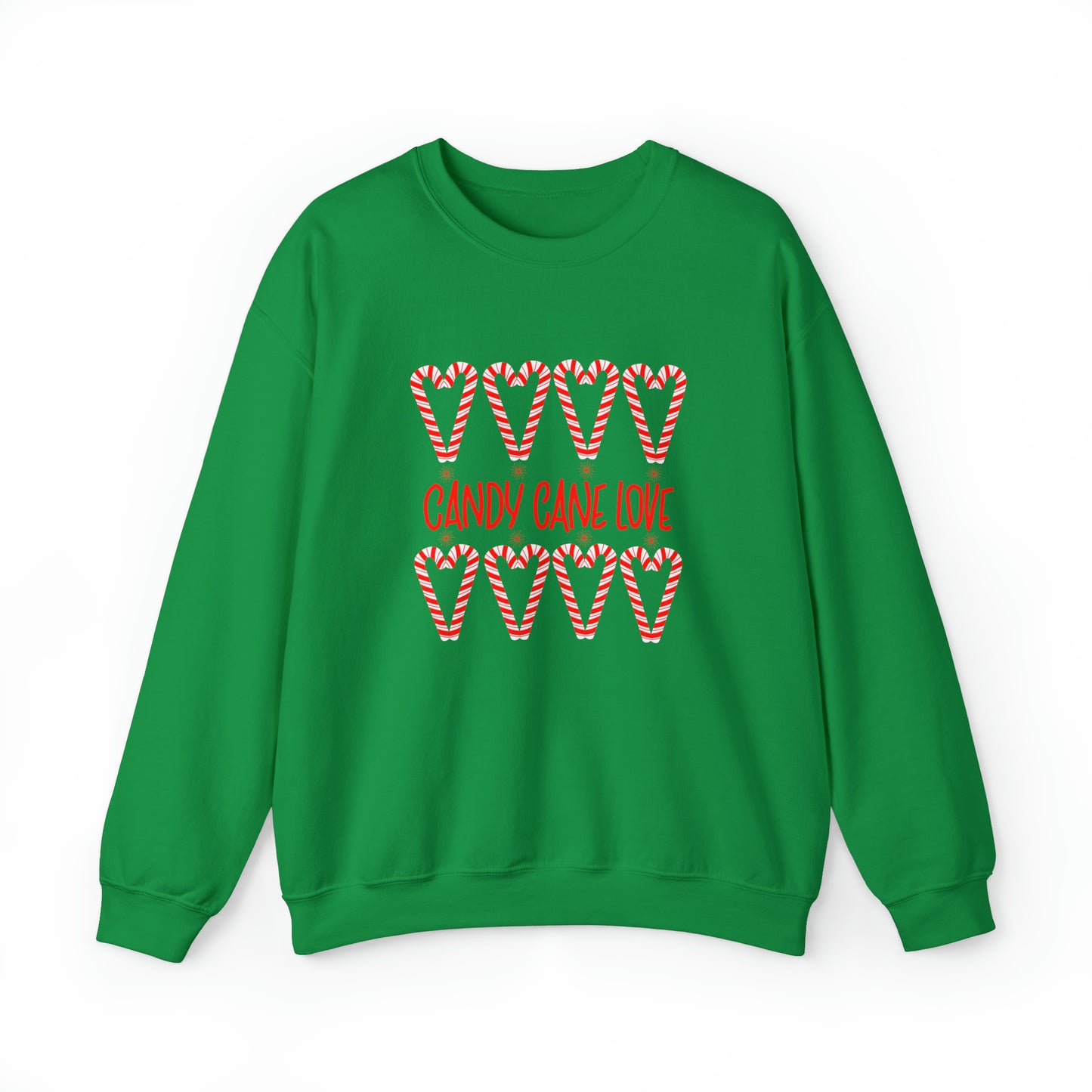 Candy Cane Hearts Unisex Heavy Blend™ Crewneck Sweatshirt