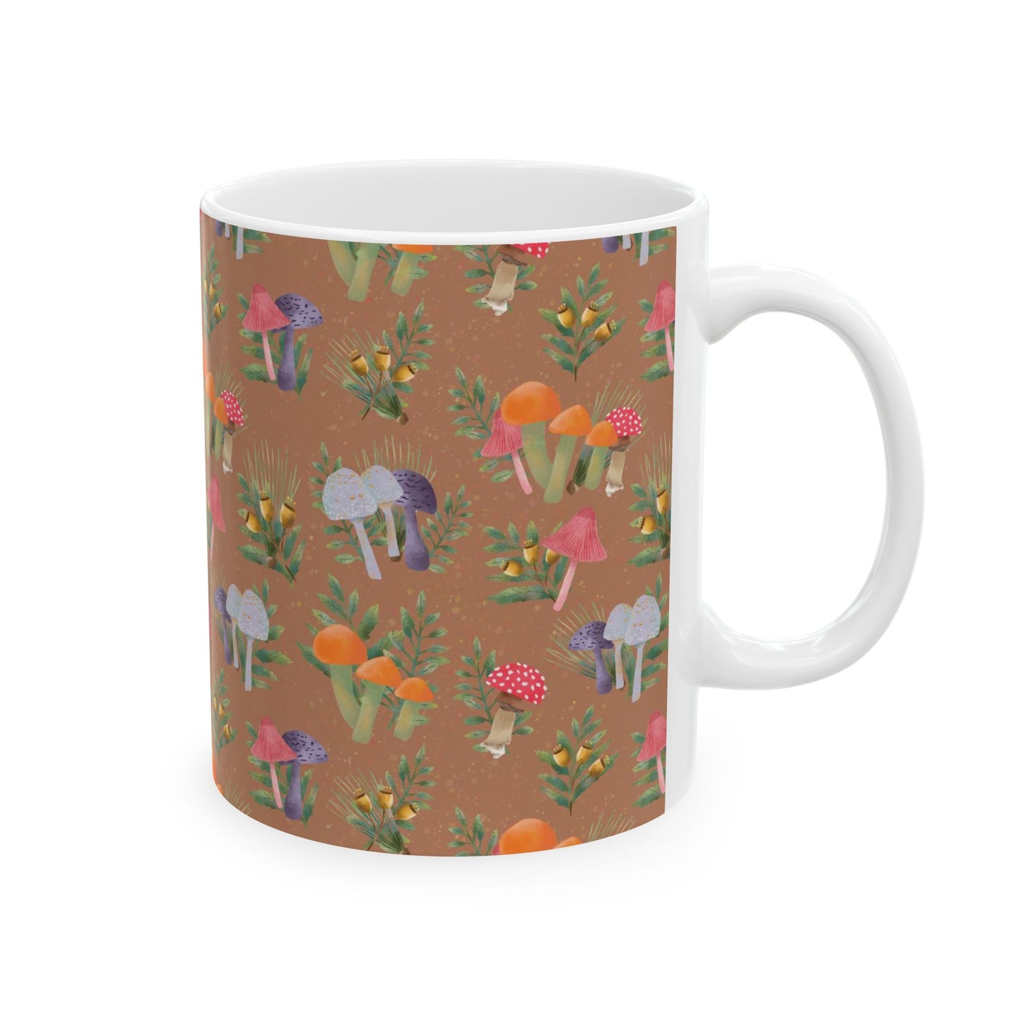 Mushrooms Ceramic 11 oz Ceramic Mug