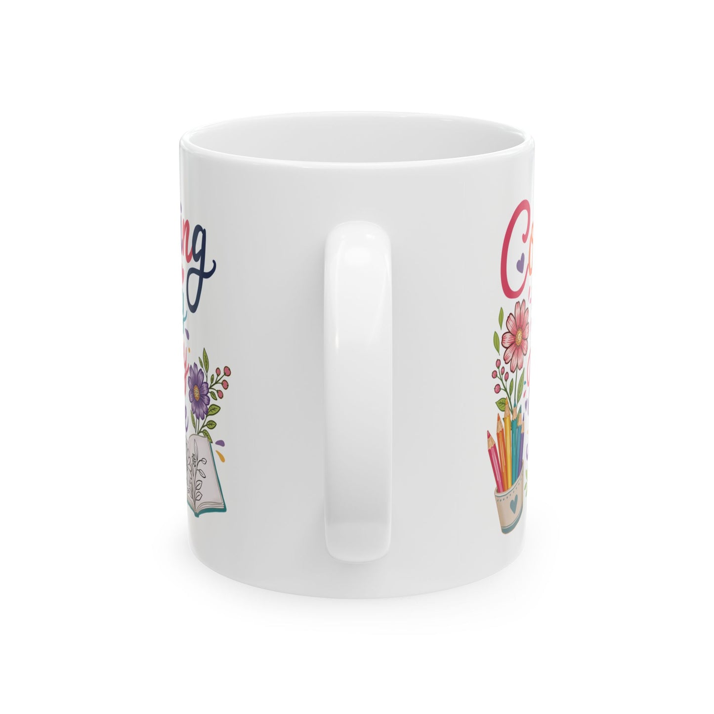 Coloring Is My Happy Place Ceramic Mug 11oz & 15oz
