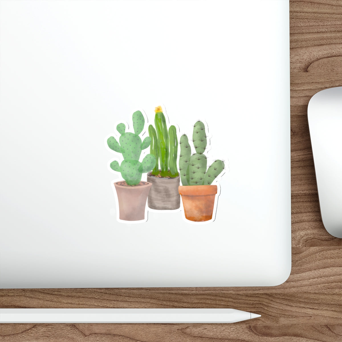 Potted Cactus Trio Die-Cut Stickers