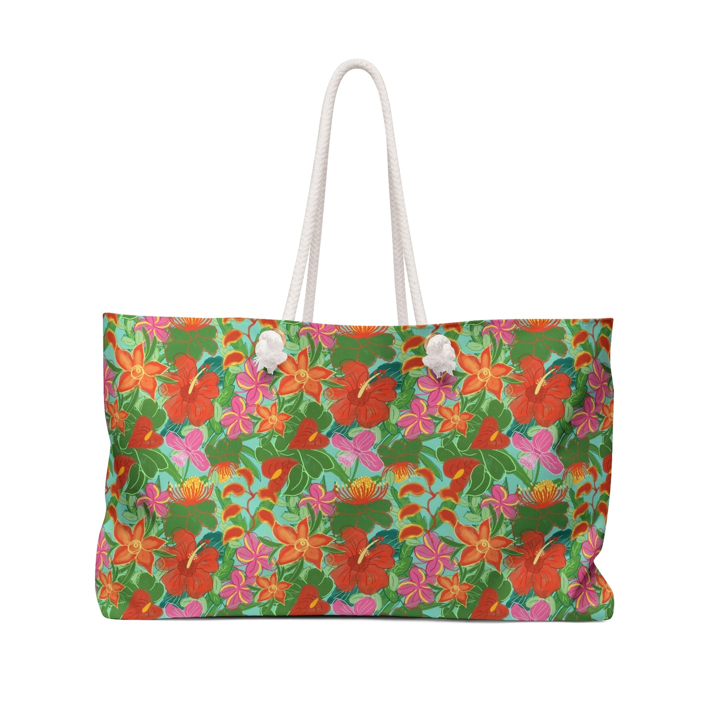 Tropical Flowers Weekender Bag