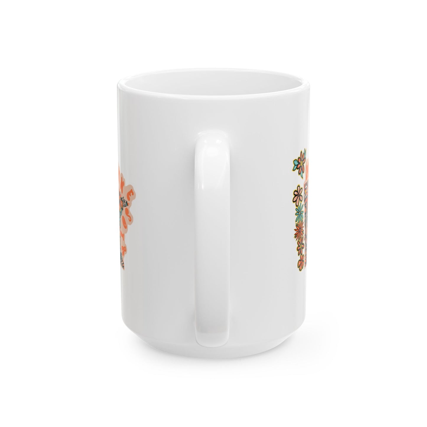 Retro 70s Flowers Minnesota Ceramic Mug 11 oz and 15 oz