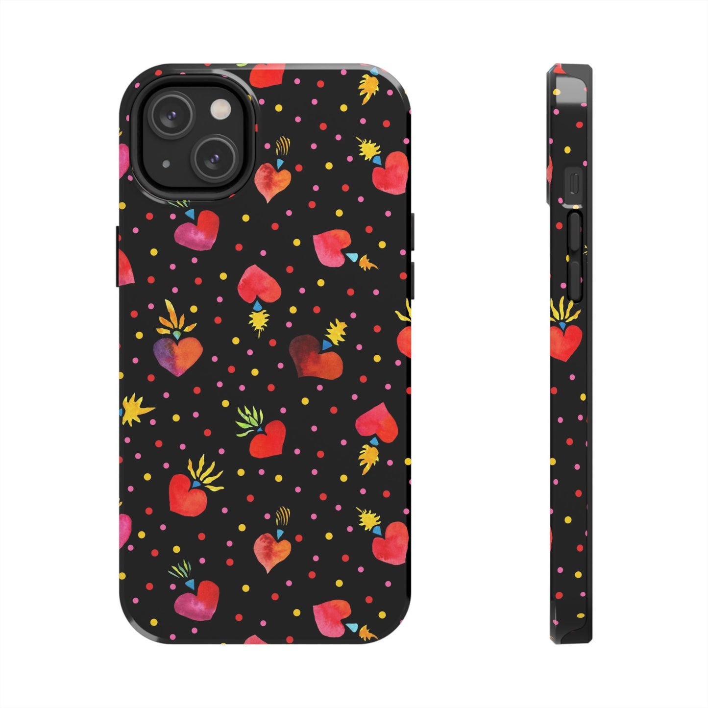 Frida Flaming Hearts Tough Phone Cases