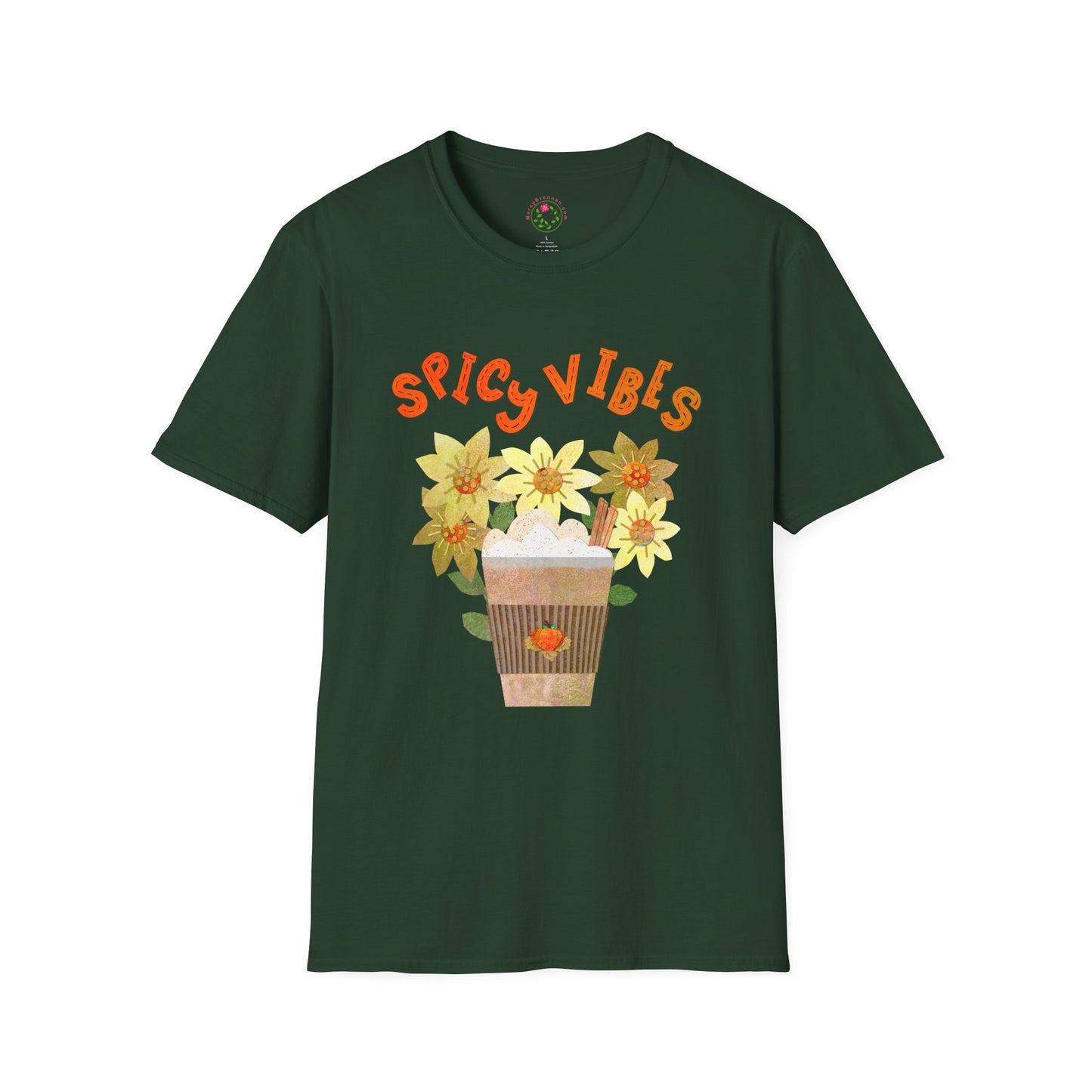 Spicy Vibes Latte Collage Collage Softstyle T-Shirt