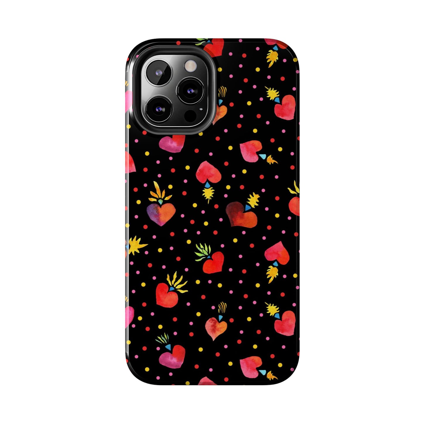 Frida Flaming Hearts Tough Phone Cases