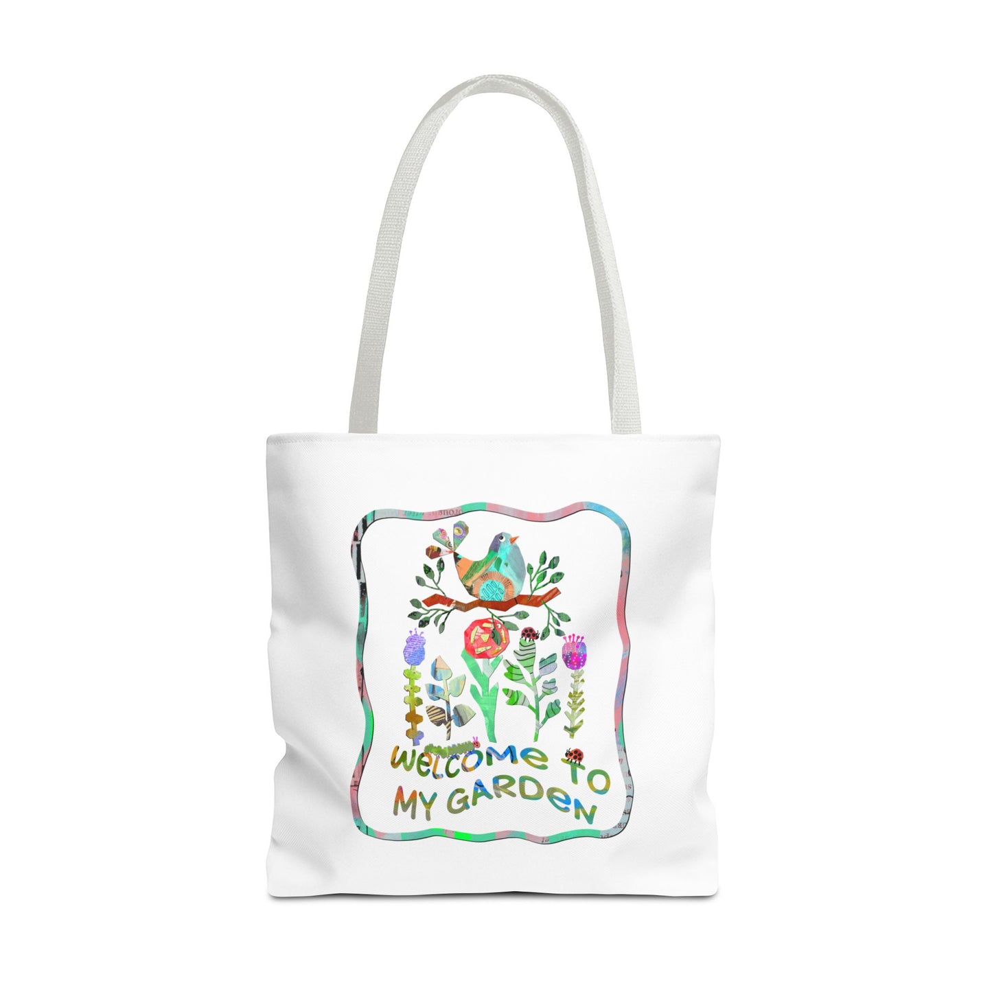 Welcome to My Garden Collage Tote Bag