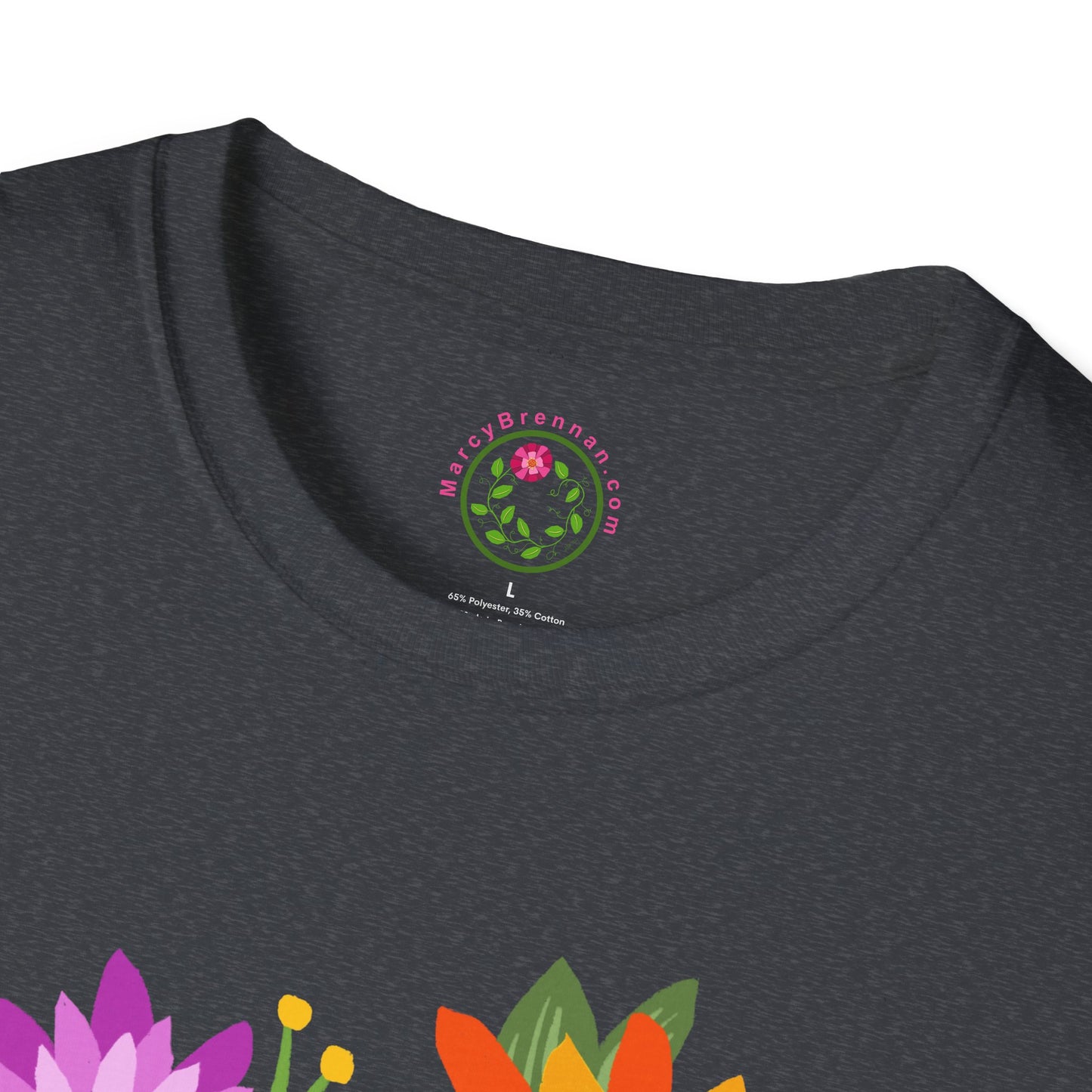Heart-Shaped Flower Bouquet Softstyle T-Shirt
