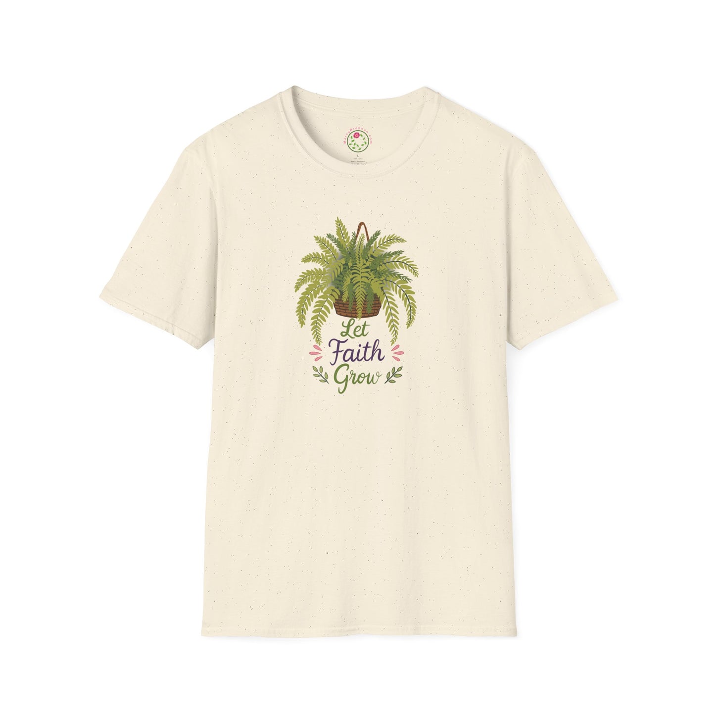 Let Faith Grow Plant T-Shirt — Fern Graphic Inspirational Tee