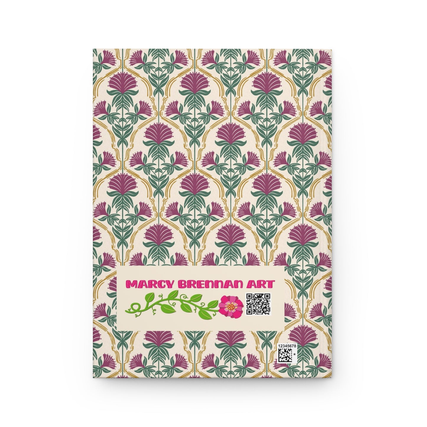 Bergamot Flowers Hardcover Journal Matte
