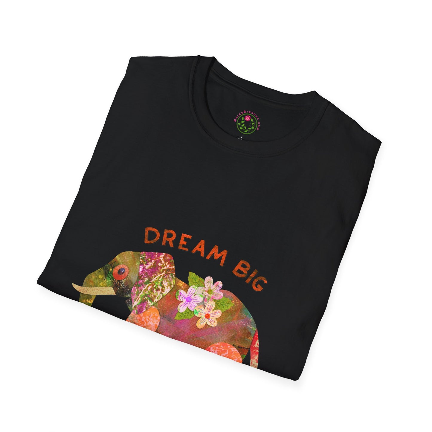 Dream Big Elephant Collage Collage Softstyle T-Shirt