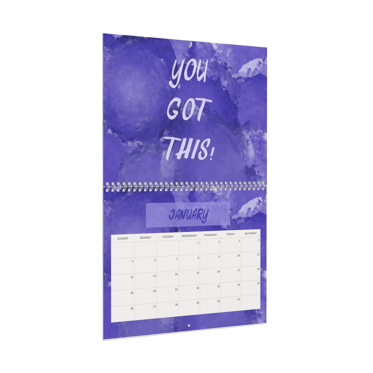 Colorful Inspirations: A 2025 Journey of Positivity - 2025 Wall Calendar