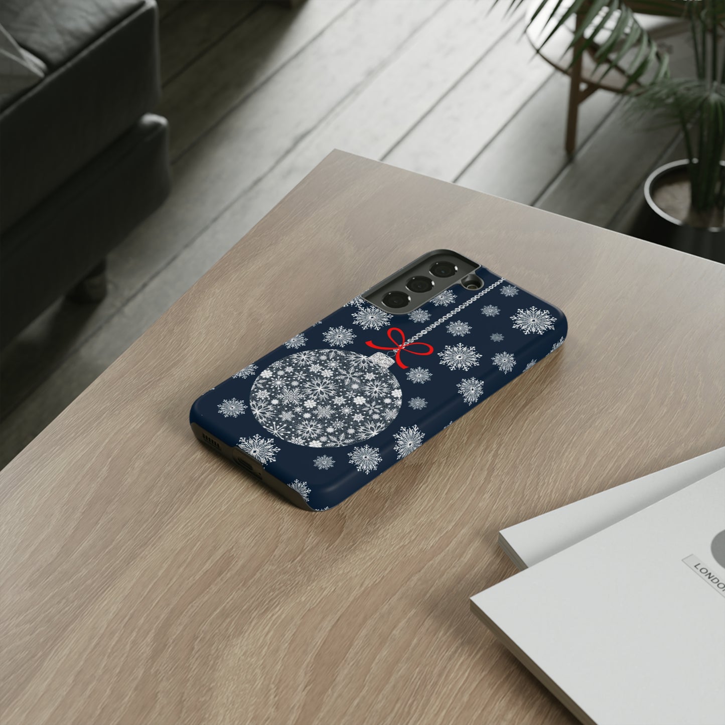 Sparkly Snowflake Bauble Tough Cases - Snowflake Bauble phone case