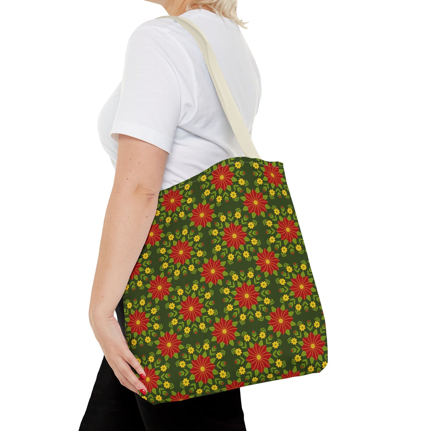 Poinsettias Tote Bag